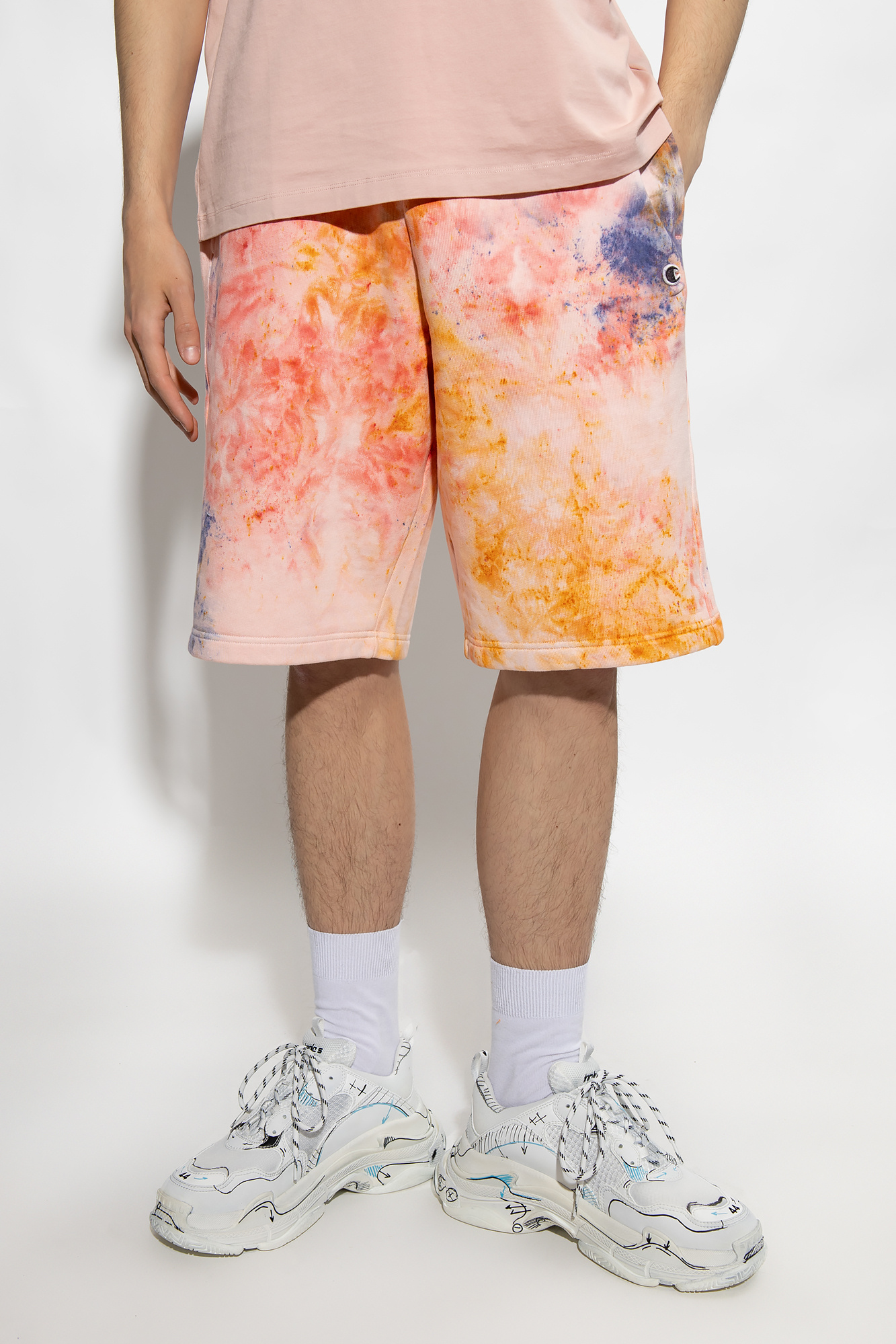 Tie dye champion sales shorts